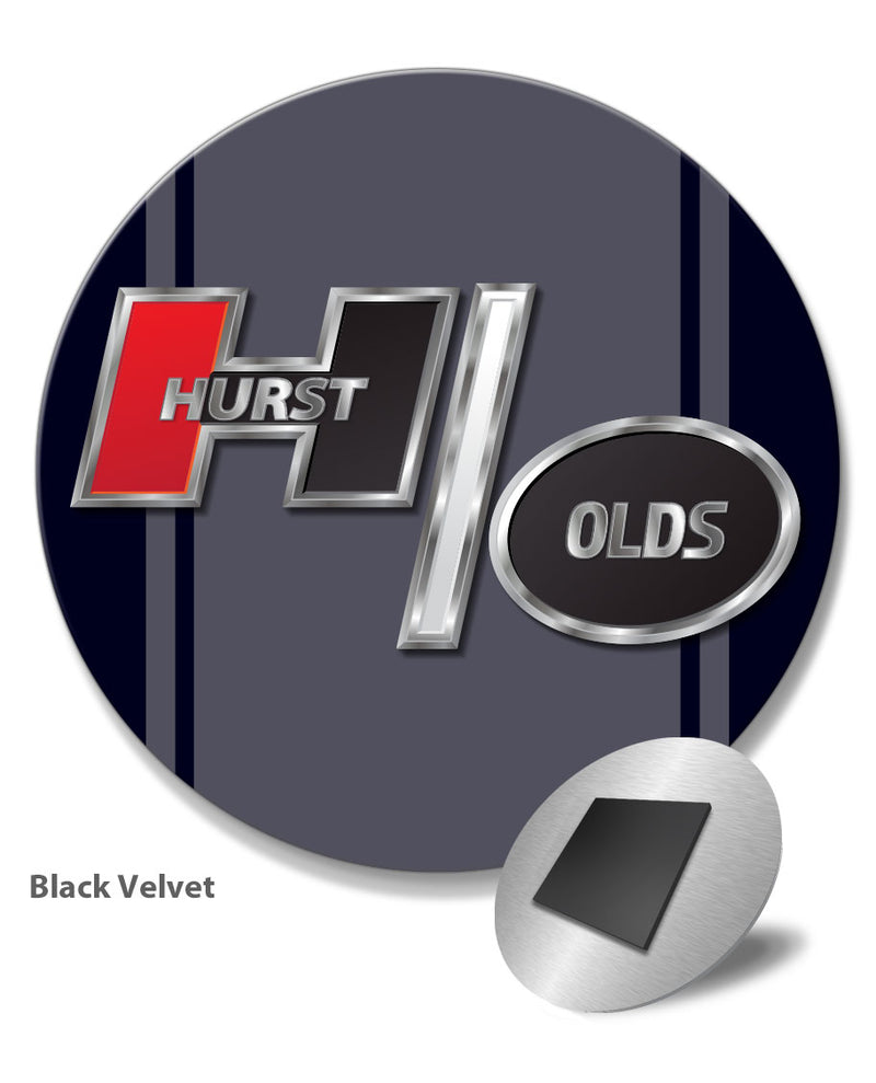 Oldsmobile HURST/OLDS Emblem 1969 - 1979 Round Fridge Magnet