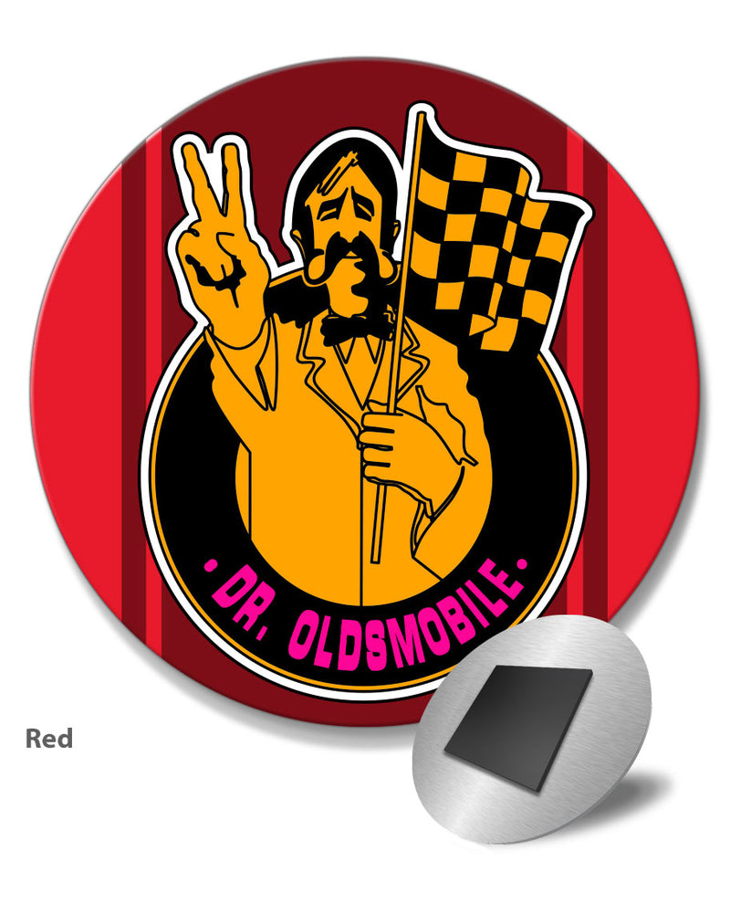 Dr. Oldsmobile Emblem 1969 Round Fridge Magnet