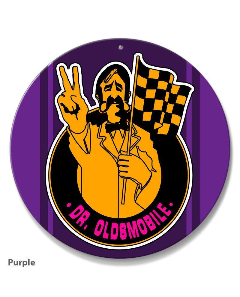 Dr. Oldsmobile Emblem 1969 Round Aluminum Sign