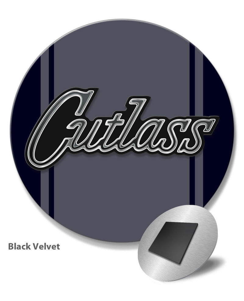 Oldsmobile Cutlass Emblem 1970 Round Fridge Magnet