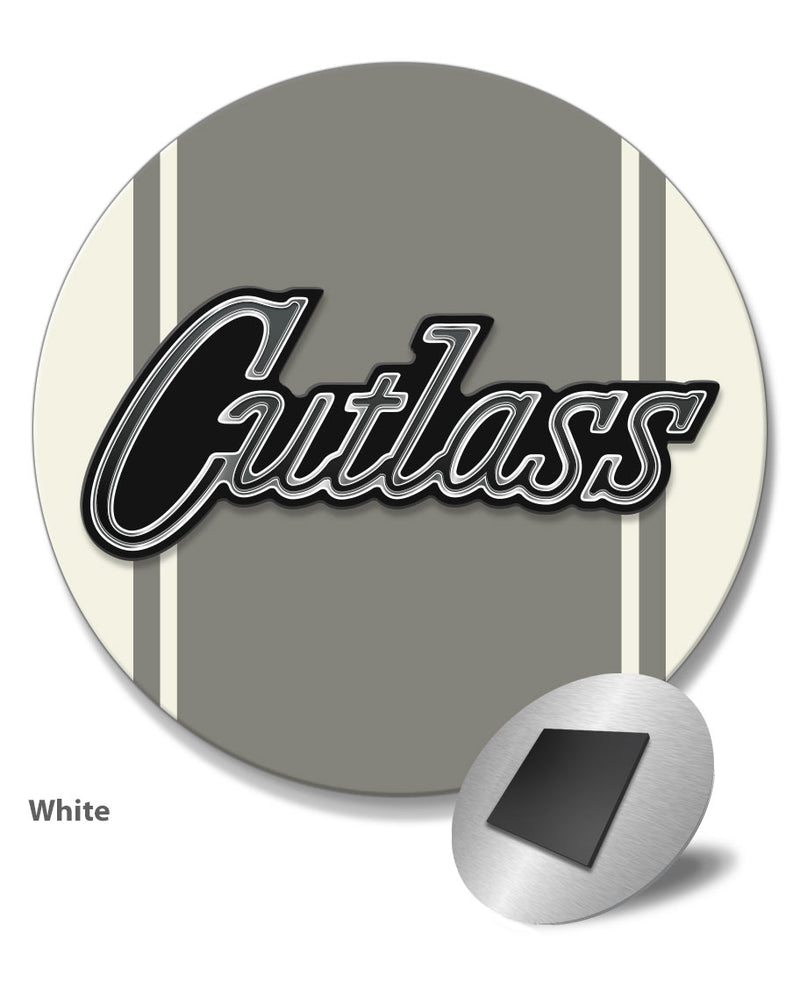 Oldsmobile Cutlass Emblem 1970 Round Fridge Magnet