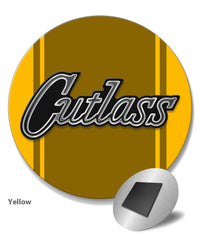 Oldsmobile Cutlass Emblem 1970 Round Fridge Magnet