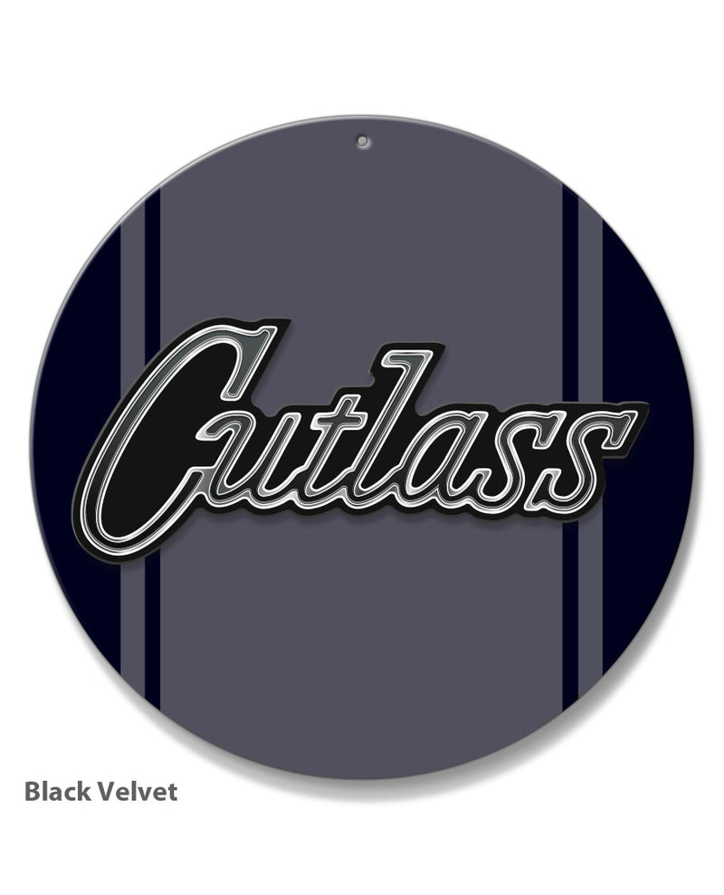 Oldsmobile Cutlass Emblem 1970 Round Aluminum Sign