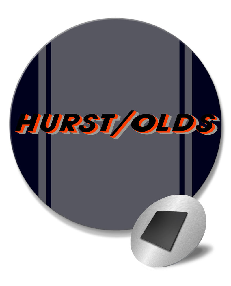 Oldsmobile HURST/OLDS Emblem 1984 Round Fridge Magnet