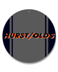 Oldsmobile HURST/OLDS Emblem 1984 Round Aluminum Sign