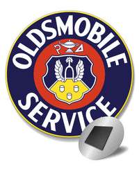 Oldsmobile Crest Service Rocket Round Emblem Fridge Magnet - Vintage Emblem