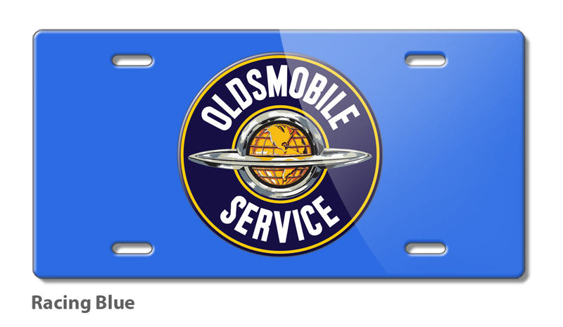Oldsmobile Ringed Globe Emblem Novelty License Plate - Vintage Emblem