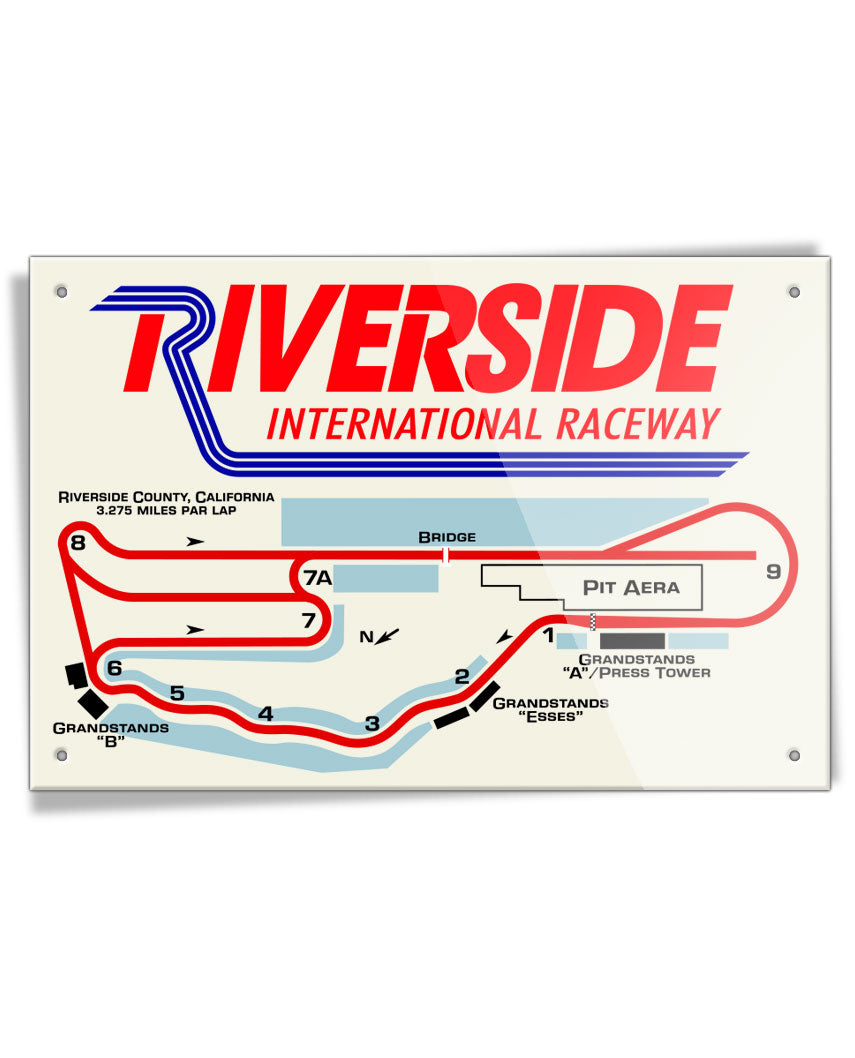 Riverside International Raceway - Aluminum Sign