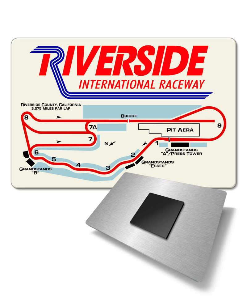 Riverside International Raceway - Fridge Magnet