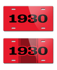 1930 Customizable - License Plate