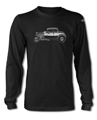 1932 Ford Coupe Milner’s Deuce American Graffiti T-Shirt - Long Sleeves - Side View