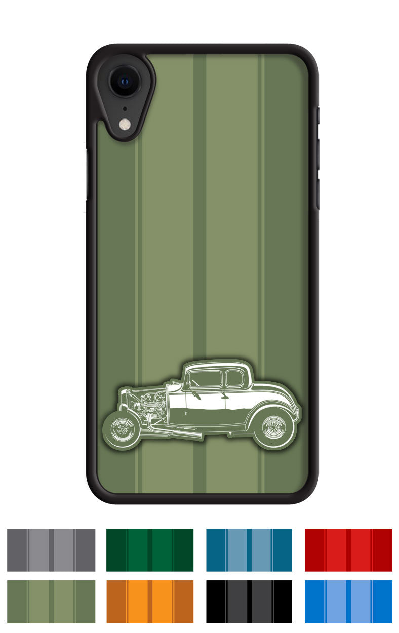 1932 Ford Coupe Milner’s Deuce American Graffiti Smartphone Case - Racing Stripes