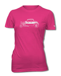 1932 Ford Coupe Milner’s Deuce American Graffiti T-Shirt - Women - Side View