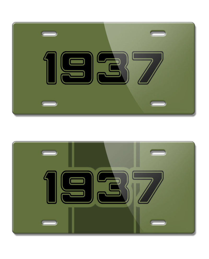 1937 Customizable - License Plate