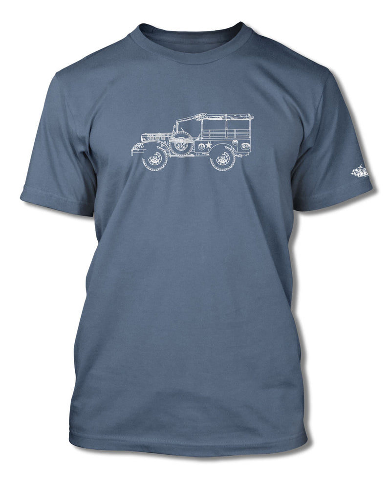 1944 Dodge WC-51 Weapons Carrier WWII T-Shirt - Men - Side View