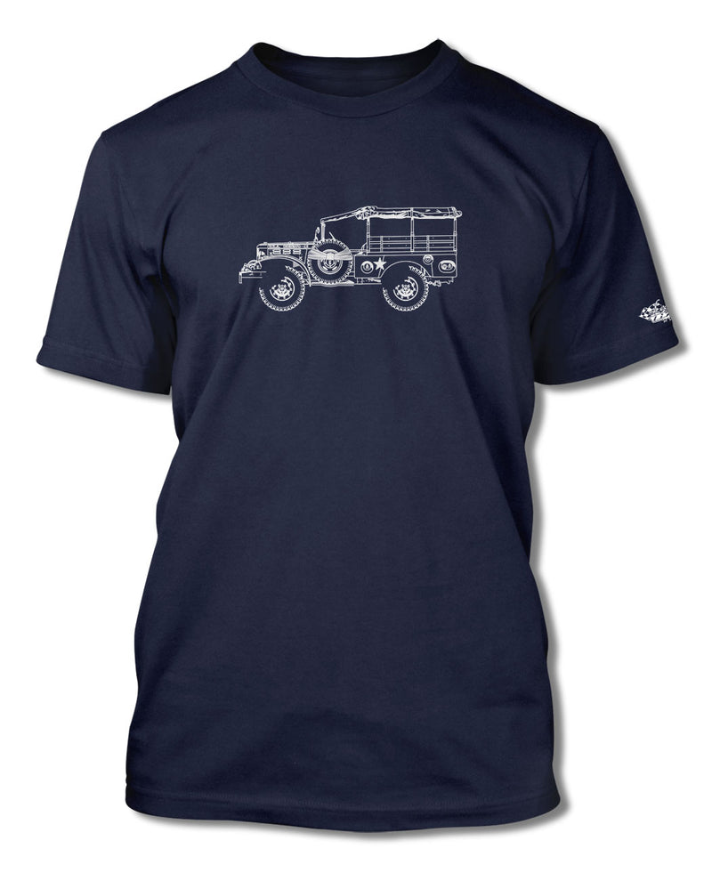 1944 Dodge WC-51 Weapons Carrier WWII T-Shirt - Men - Side View