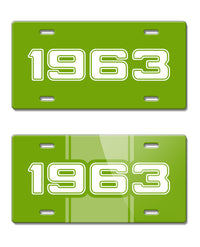 1963 Customizable - License Plate