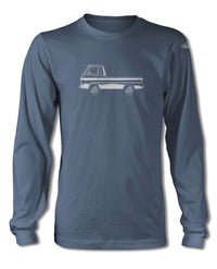 1965 Dodge A100 Pickup T-Shirt - Long Sleeves - Side View