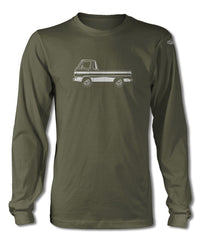 1965 Dodge A100 Pickup T-Shirt - Long Sleeves - Side View