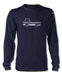 1965 Dodge A100 Pickup T-Shirt - Long Sleeves - Side View