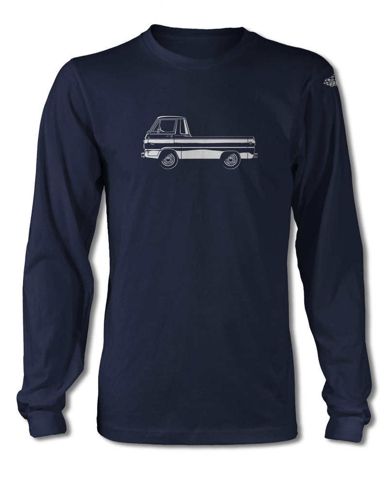 1965 Dodge A100 Pickup T-Shirt - Long Sleeves - Side View