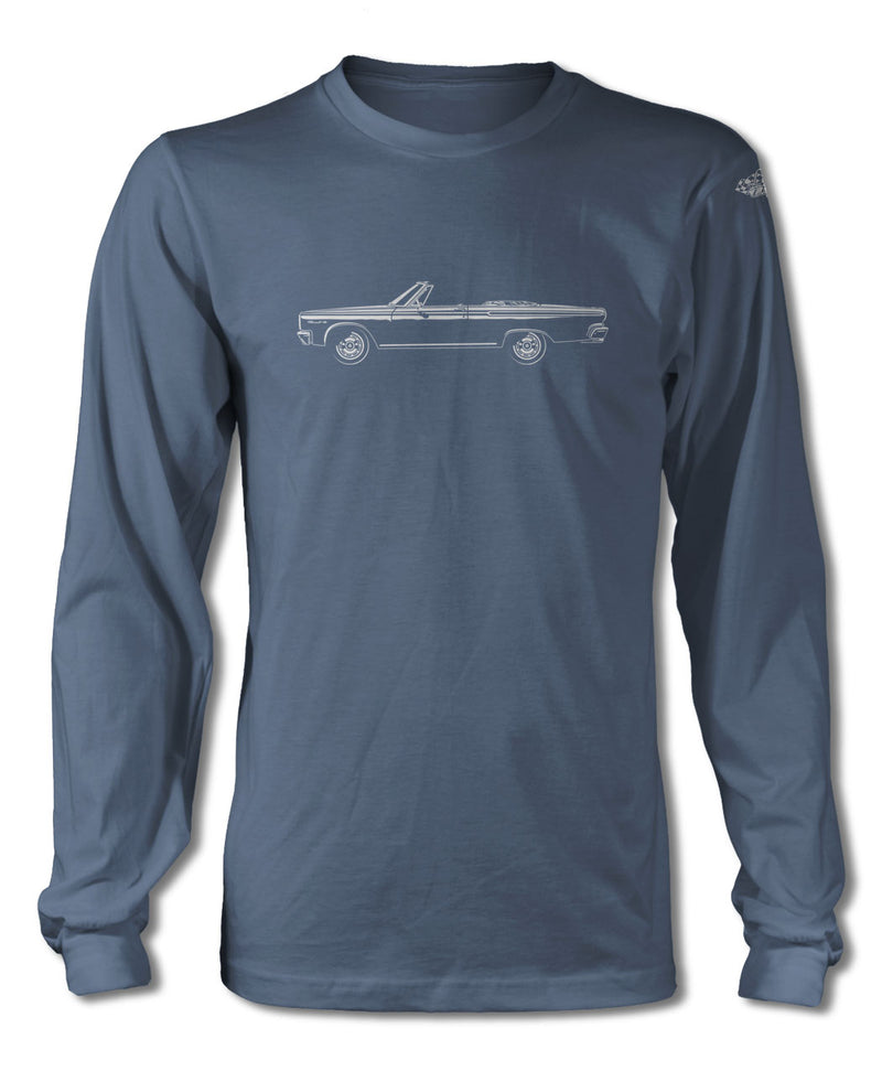 1965 Dodge Coronet 440 Convertible T-Shirt - Long Sleeves - Side View