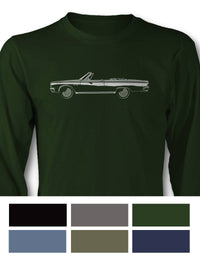 1965 Dodge Coronet 500 Convertible T-Shirt - Long Sleeves - Side View