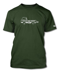 1965 Dodge A100 Pickup "Little Red Wagon" Dragster T-Shirt - Men - Side View