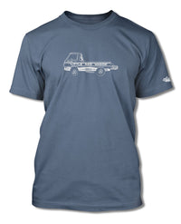 1965 Dodge A100 Pickup "Little Red Wagon" Dragster T-Shirt - Men - Side View