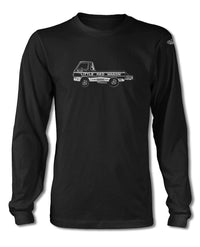 1965 Dodge A100 Pickup "Little Red Wagon" Dragster T-Shirt - Long Sleeves - Side View