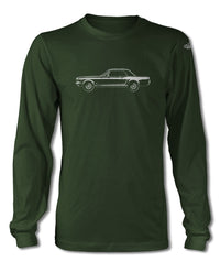 1965 Ford Mustang GT Coupe T-Shirt - Long Sleeves - Side View