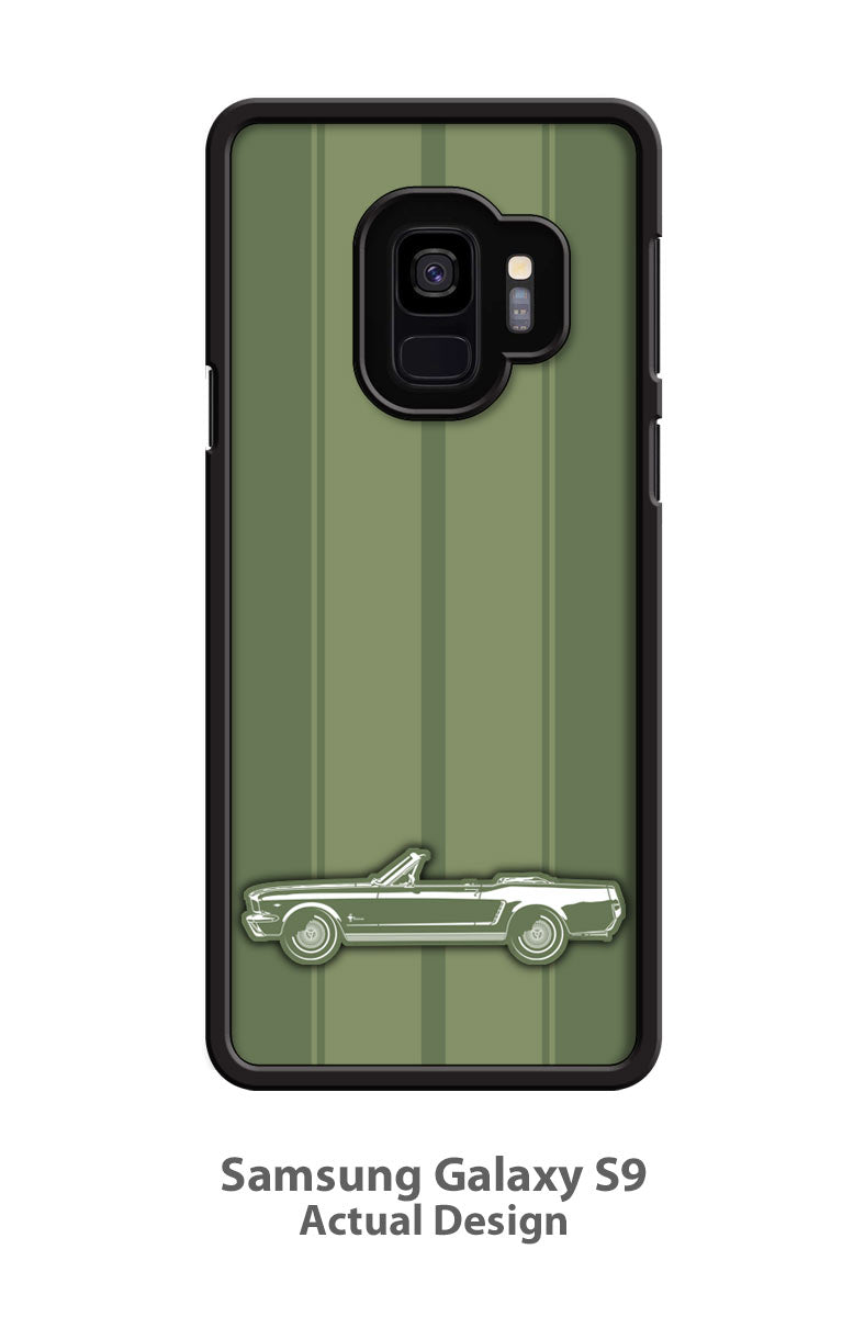 1965 Ford Mustang Base Convertible Smartphone Case - Racing Stripes