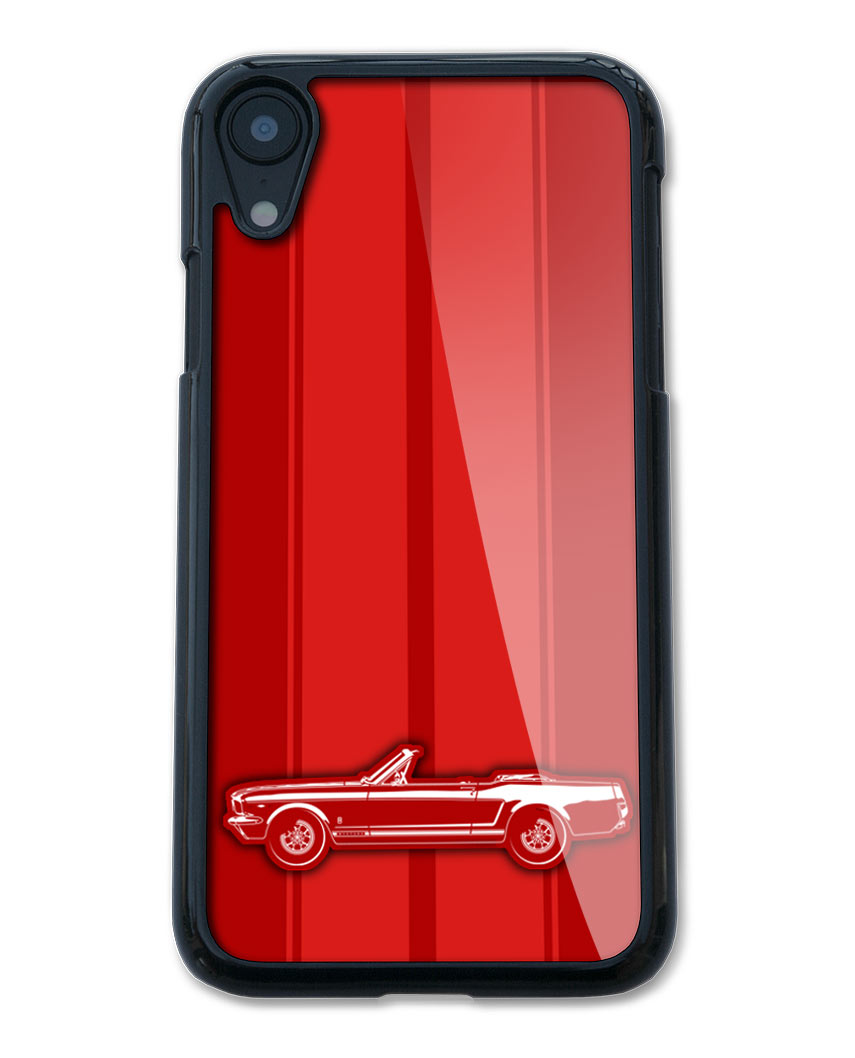 1965 Ford Mustang GT Convertible Smartphone Case - Racing Stripes