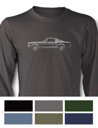 1965 Ford Mustang GT Fastback T-Shirt - Long Sleeves - Side View