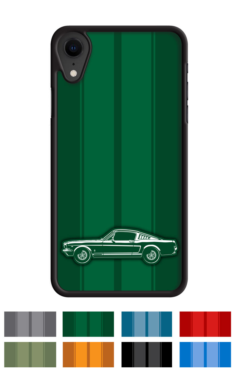 1965 Ford Mustang GT Fastback Smartphone Case - Racing Stripes