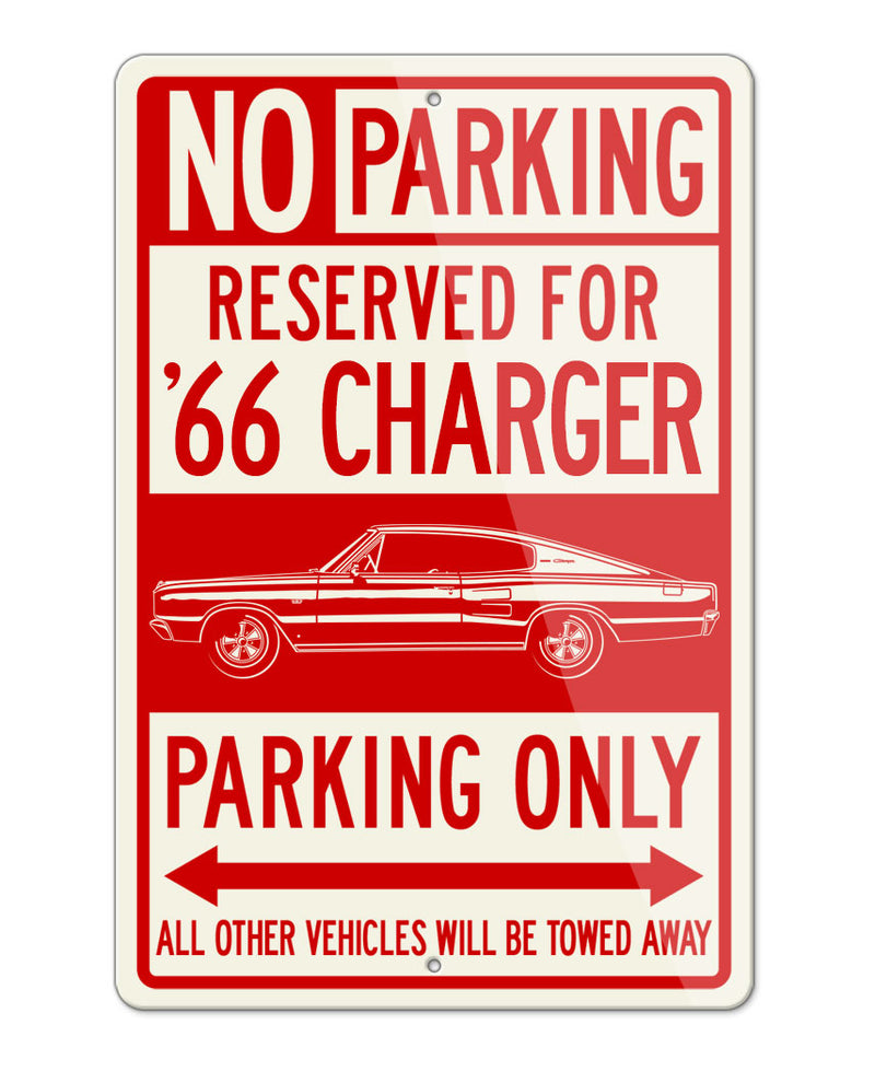 1966 Dodge Charger Coupe Parking Only Sign