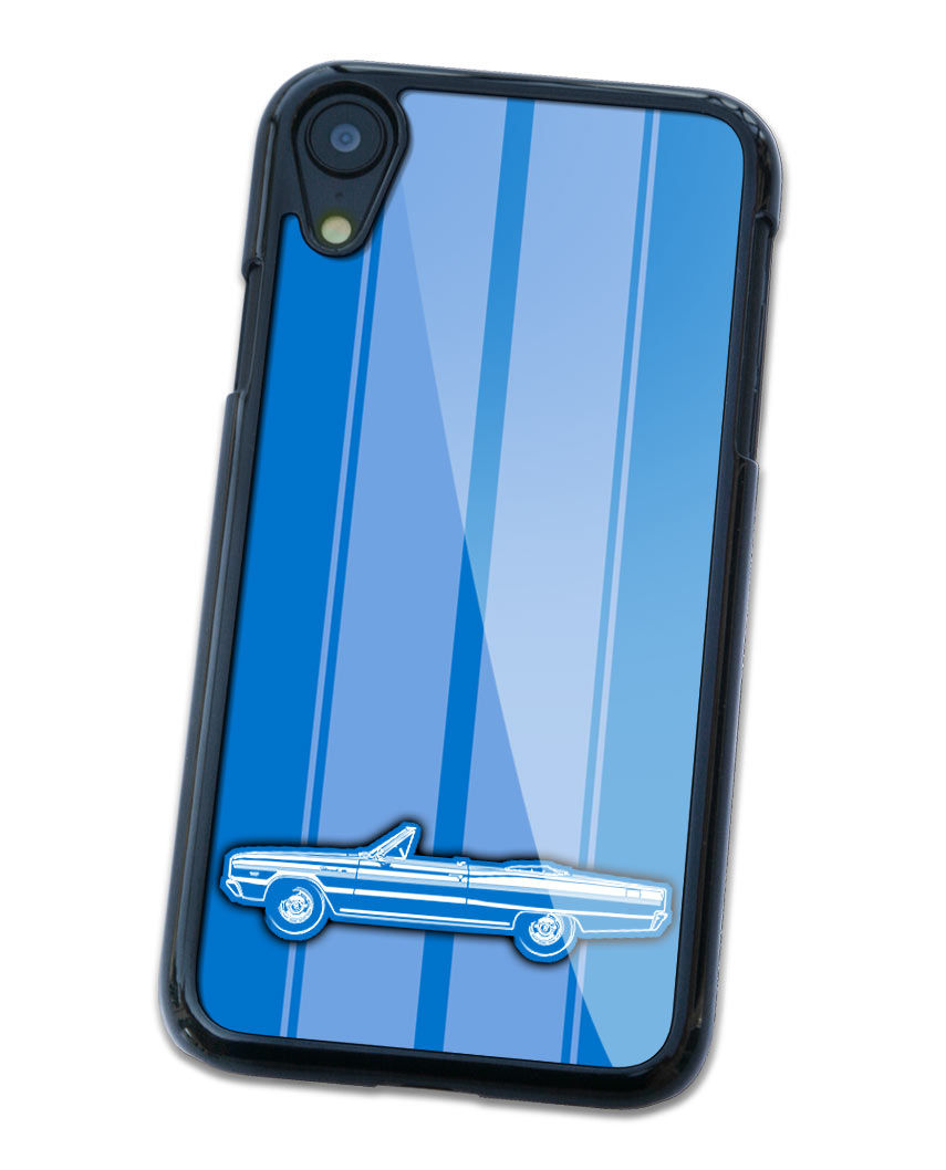 1966 Dodge Coronet 440 383 ci Convertible Smartphone Case - Racing Stripes