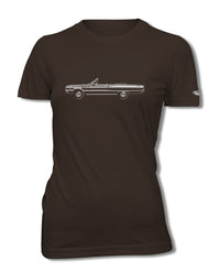 1966 Dodge Coronet 440 383 ci Convertible T-Shirt - Women - Side View