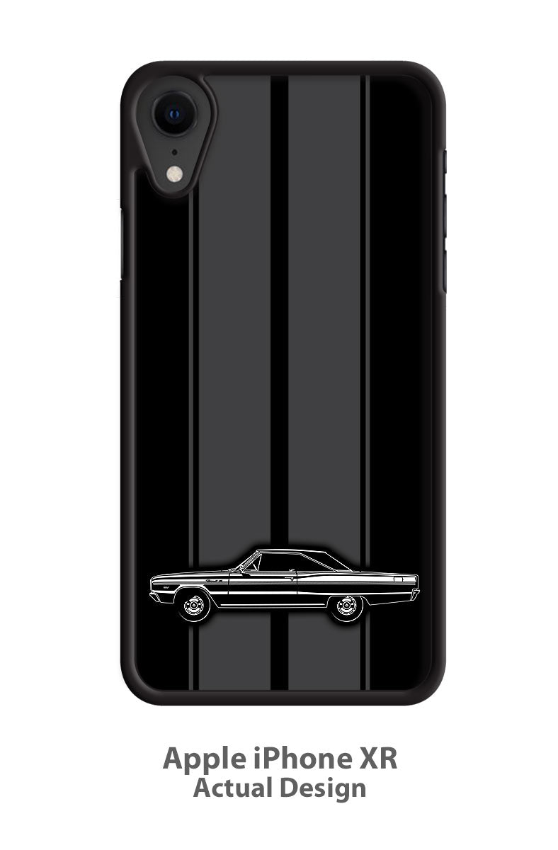 1966 Dodge Coronet 440 383 ci Hardtop Smartphone Case - Racing Stripes