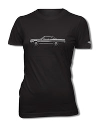 1966 Dodge Coronet 440 383 ci Hardtop T-Shirt - Women - Side View