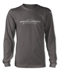 1966 Dodge Coronet 440 426 Hemi Hardtop T-Shirt - Long Sleeves - Side View