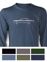 1966 Ford Fairlane GTA Hardtop T-Shirt - Long Sleeves - Side View