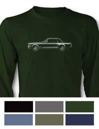 1966 Ford Mustang GT Coupe T-Shirt - Long Sleeves - Side View