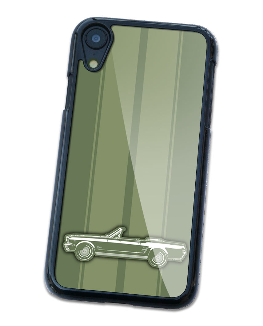 1966 Ford Mustang Base Convertible Smartphone Case - Racing Stripes