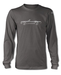 1966 Ford Mustang GT Convertible T-Shirt - Long Sleeves - Side View