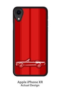 1966 Ford Mustang GT Convertible Smartphone Case - Racing Stripes