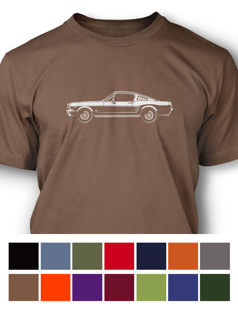 1966 Ford Mustang Base Fastback T-Shirt - Men - Side View