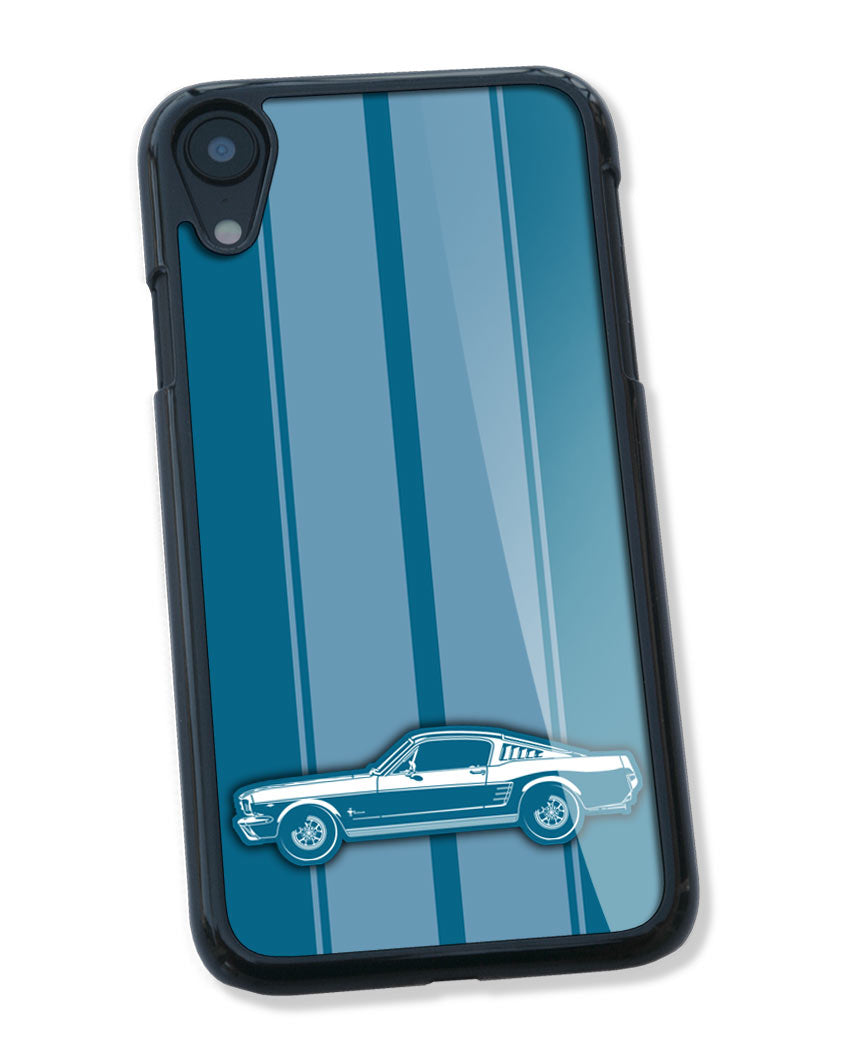 1966 Ford Mustang Base Fastback Smartphone Case - Racing Stripes