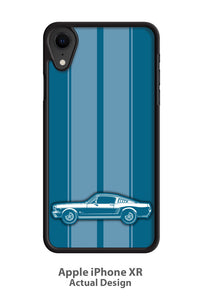 1966 Ford Mustang Base Fastback Smartphone Case - Racing Stripes