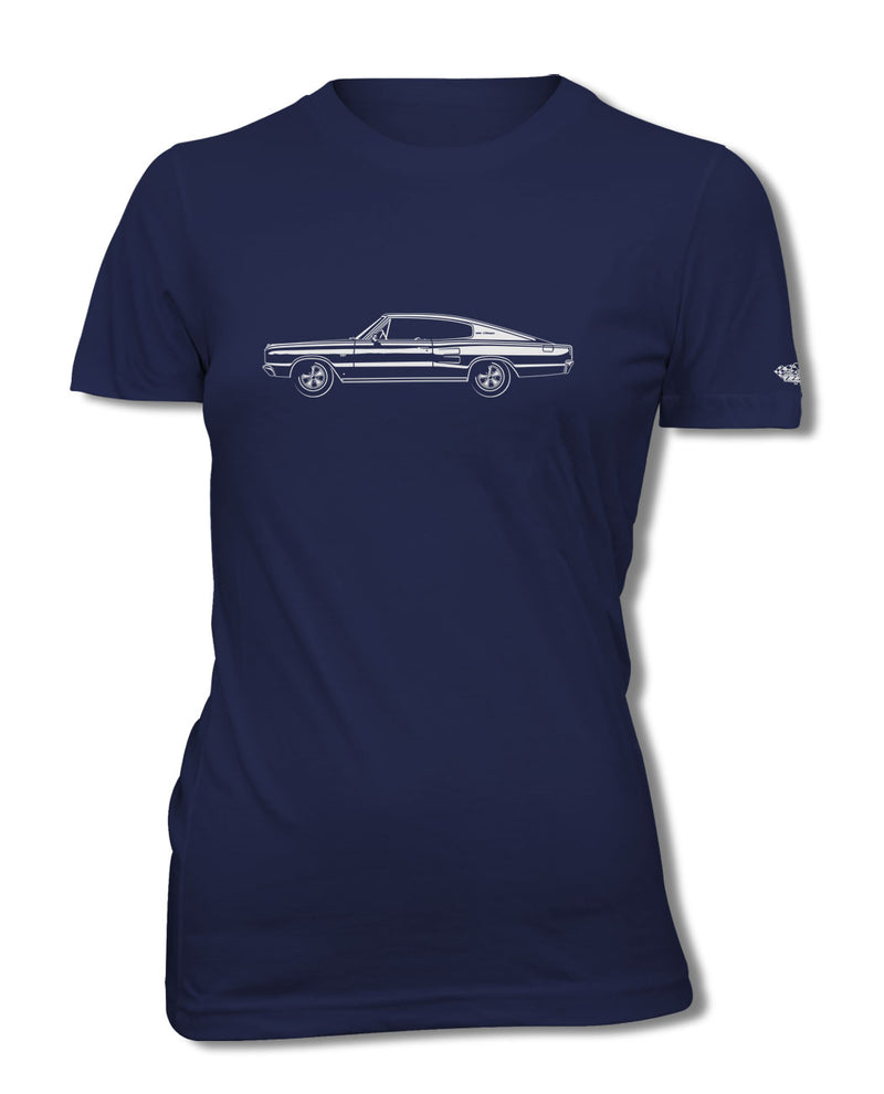 1967 Dodge Charger Coupe T-Shirt - Women - Side View